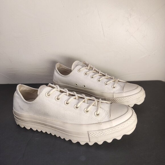 Converse Chuck Taylor All Star Lift Ripple Lo Sneakers Womens Size 10 Chunky - Picture 1 of 8